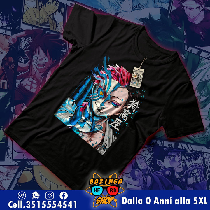 T-Shirt Akaza Faccia Demon Slayer