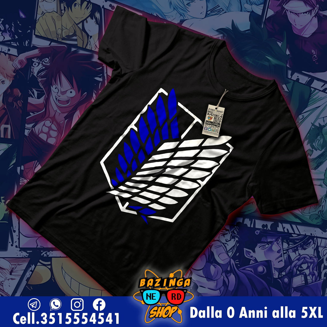 T-Shirt Ali della Liberta Attack on Titan