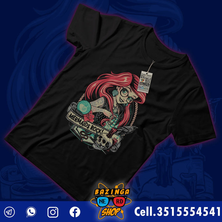 T-Shirt Ariel Mermaid Rock