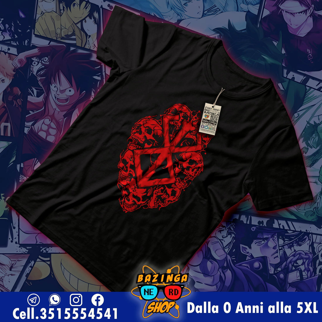 T-Shirt Berserk Marchio del Sacrificio