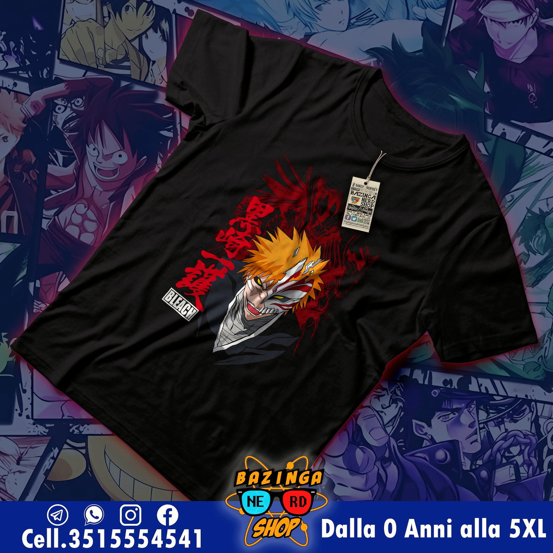 T-Shirt Bleach Arancio