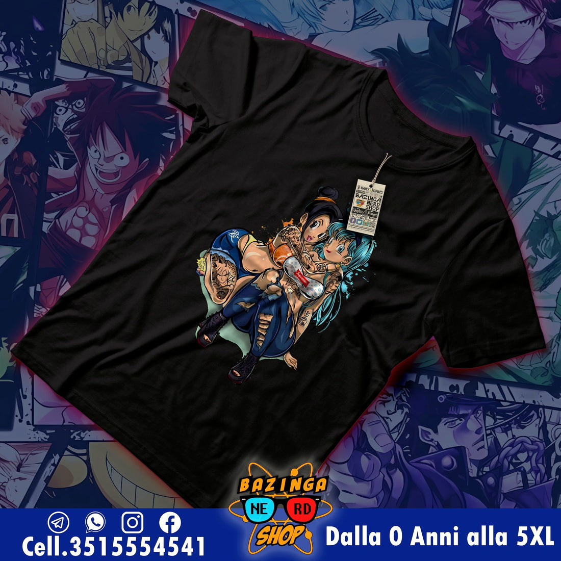 T-Shirt Bulma Kiki Dragon Ball