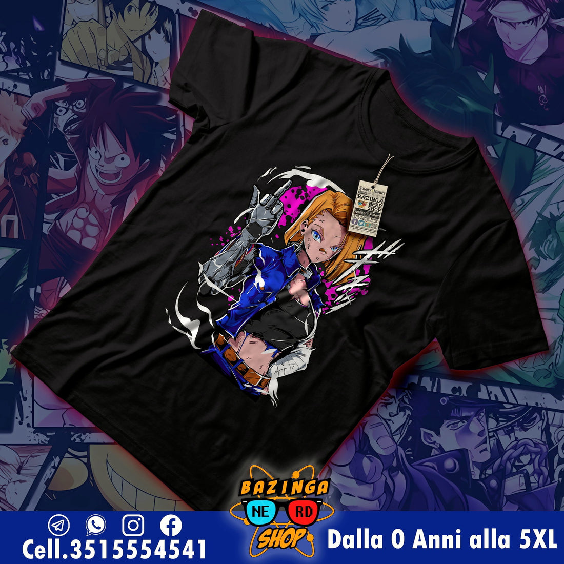 T-Shirt C18 Dragon Ball
