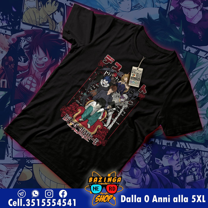 T-Shirt Death Note Personaggi