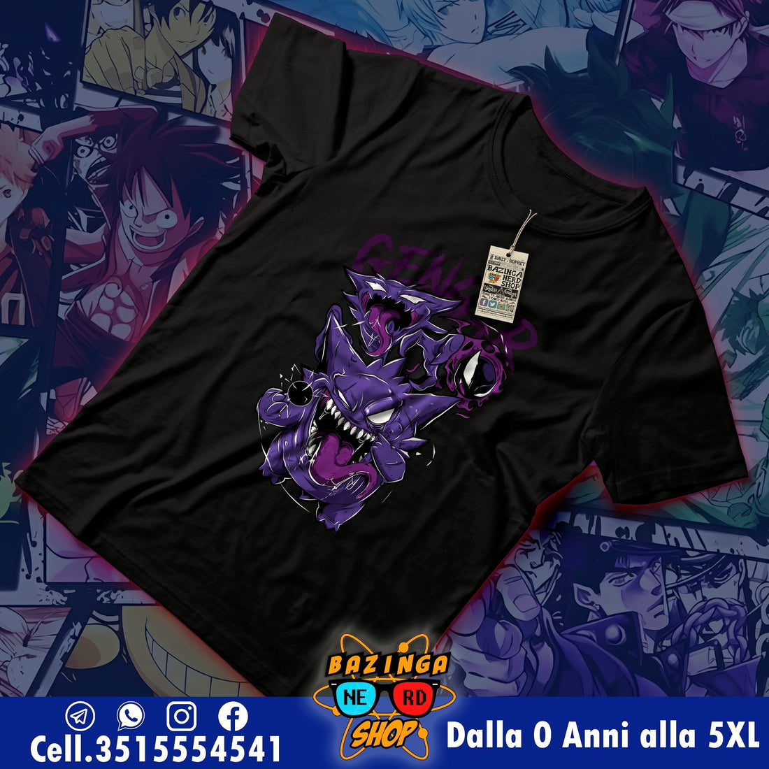 T-Shirt Gengar Pokemon