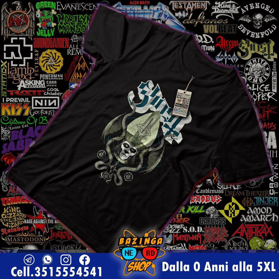 T-Shirt Ghost Papa Emeritus