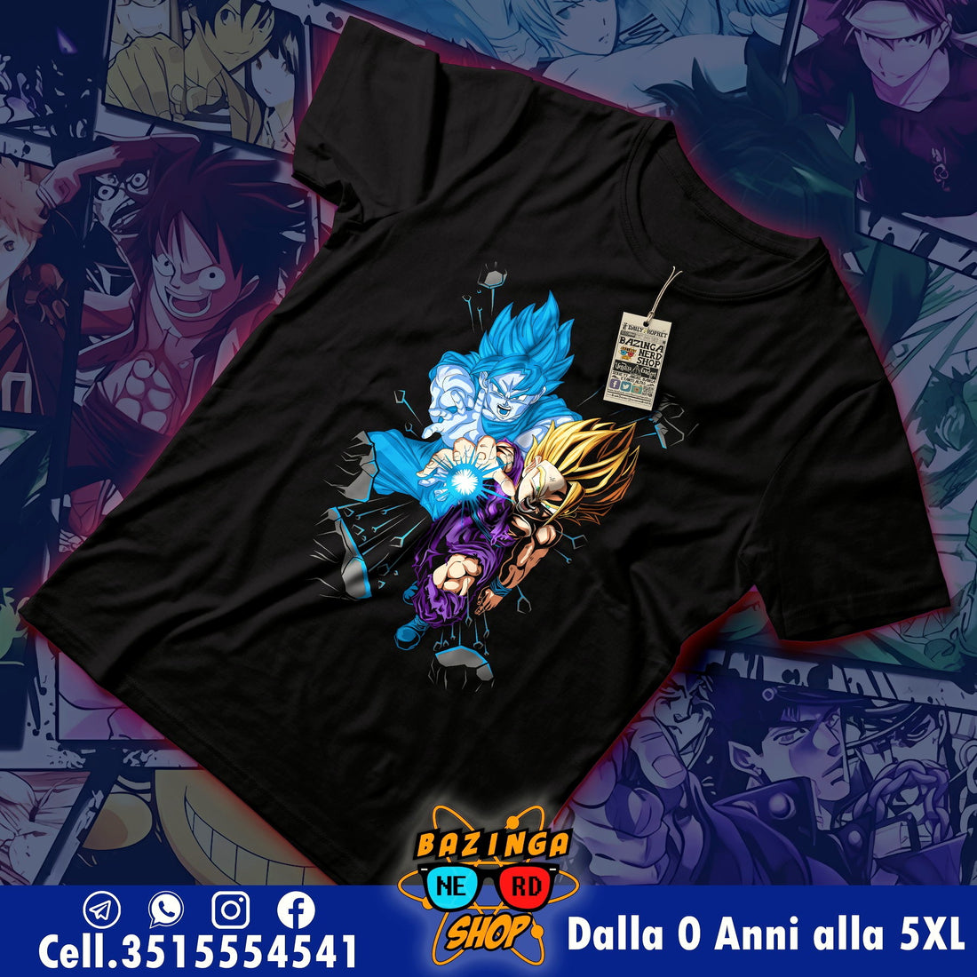 T-Shirt Gohan Goku Onda Dragon Ball