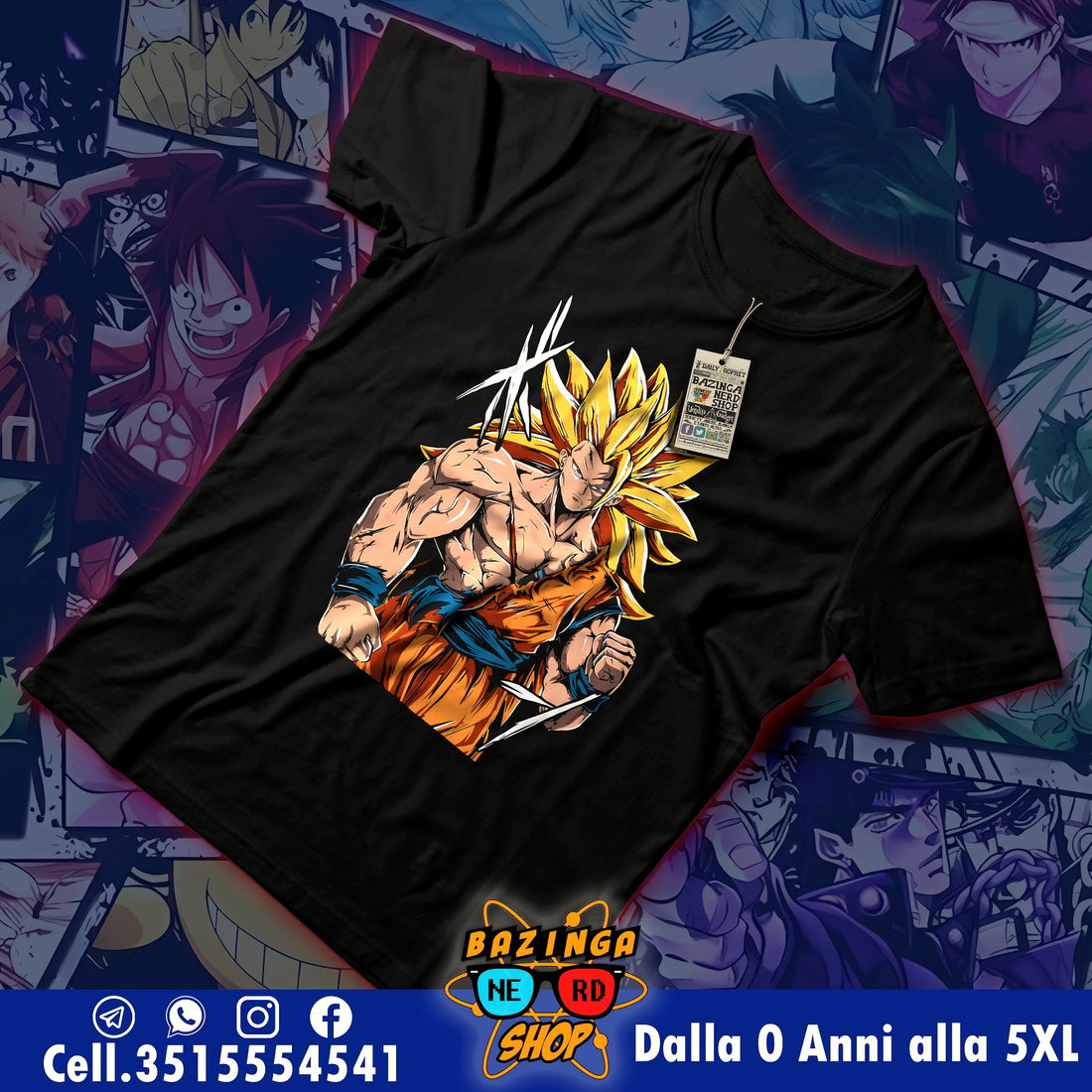 T-Shirt Goku 3o Livello Dragon Ball