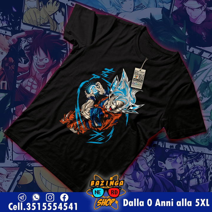 T-Shirt Goku Blue Onda Dragon Ball
