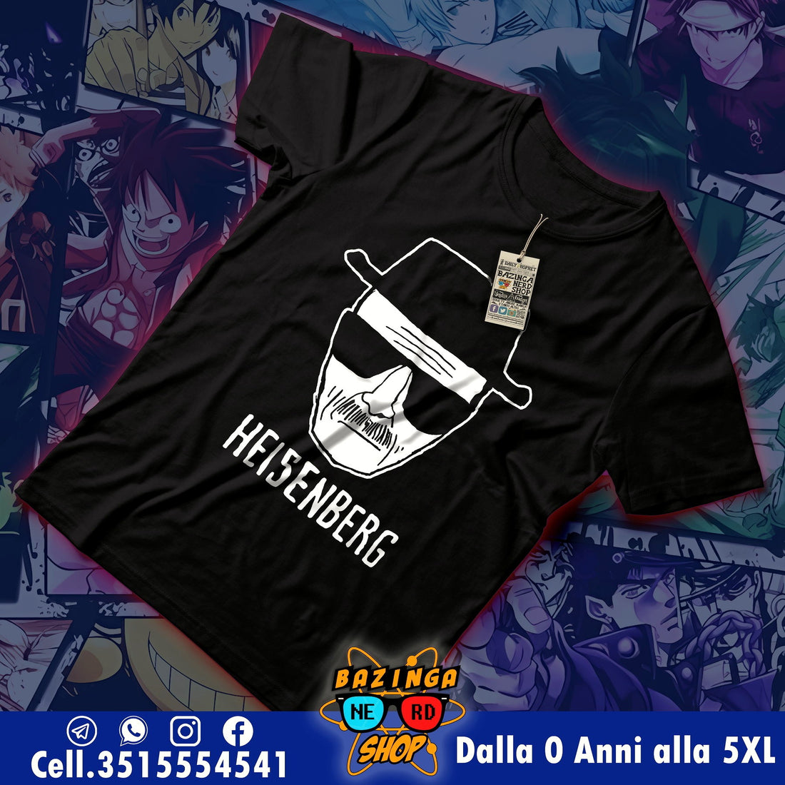 T-Shirt Heisenberg Bianco Breaking Bad