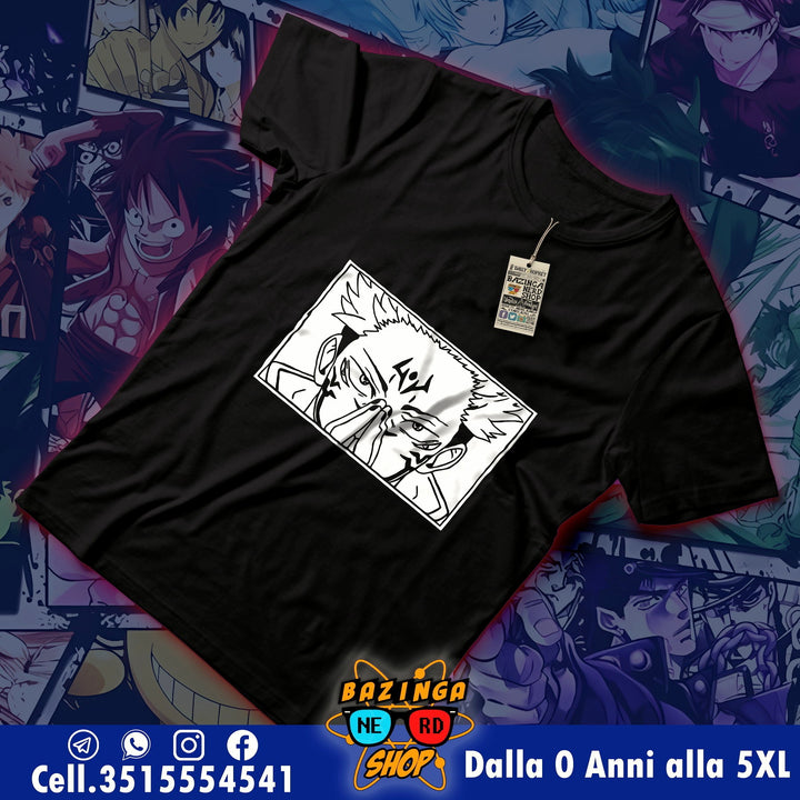 T-Shirt Jujutsu Kaisen Bianco Nero