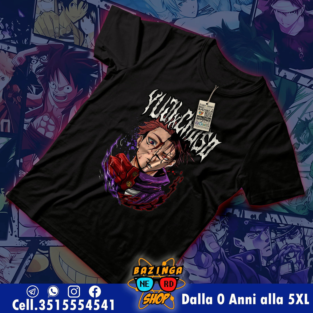 T-Shirt Jujutsu Kaisen Yuji e Choso