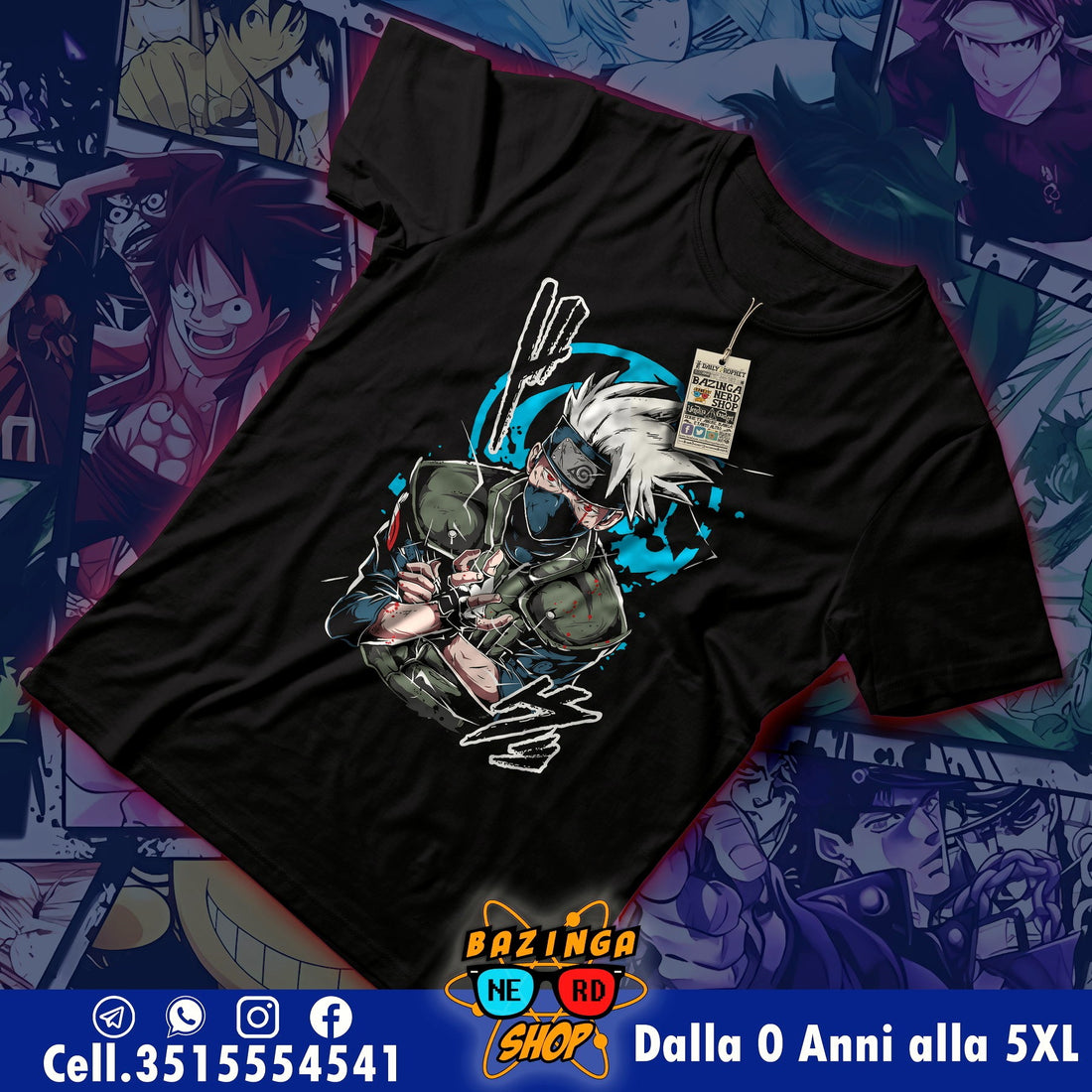 T-Shirt Kakashi Naruto