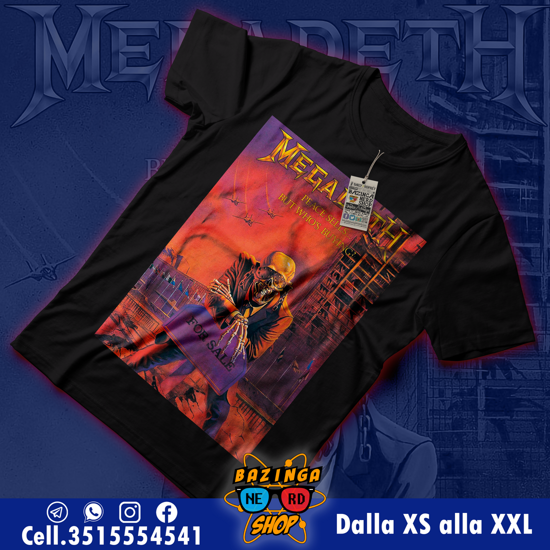 T-Shirt Megadeth Peace Sells