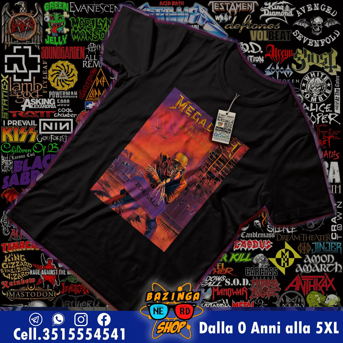 T-Shirt Megadeth Peace Sells