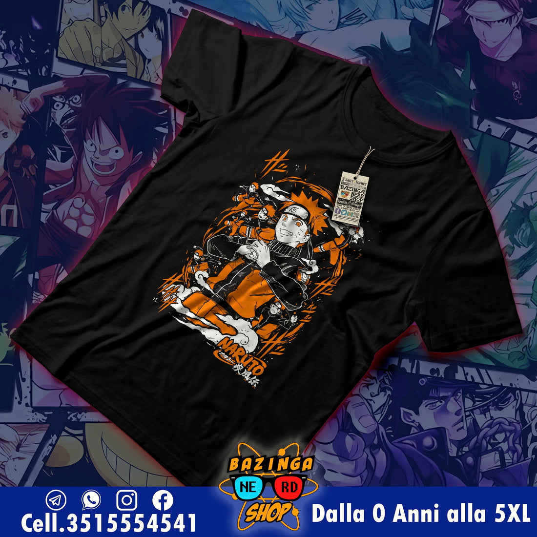 T-Shirt Naruto Moltiplicazione
