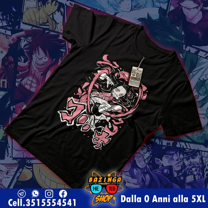 T-Shirt Nezuko Rosa Demon Slayer