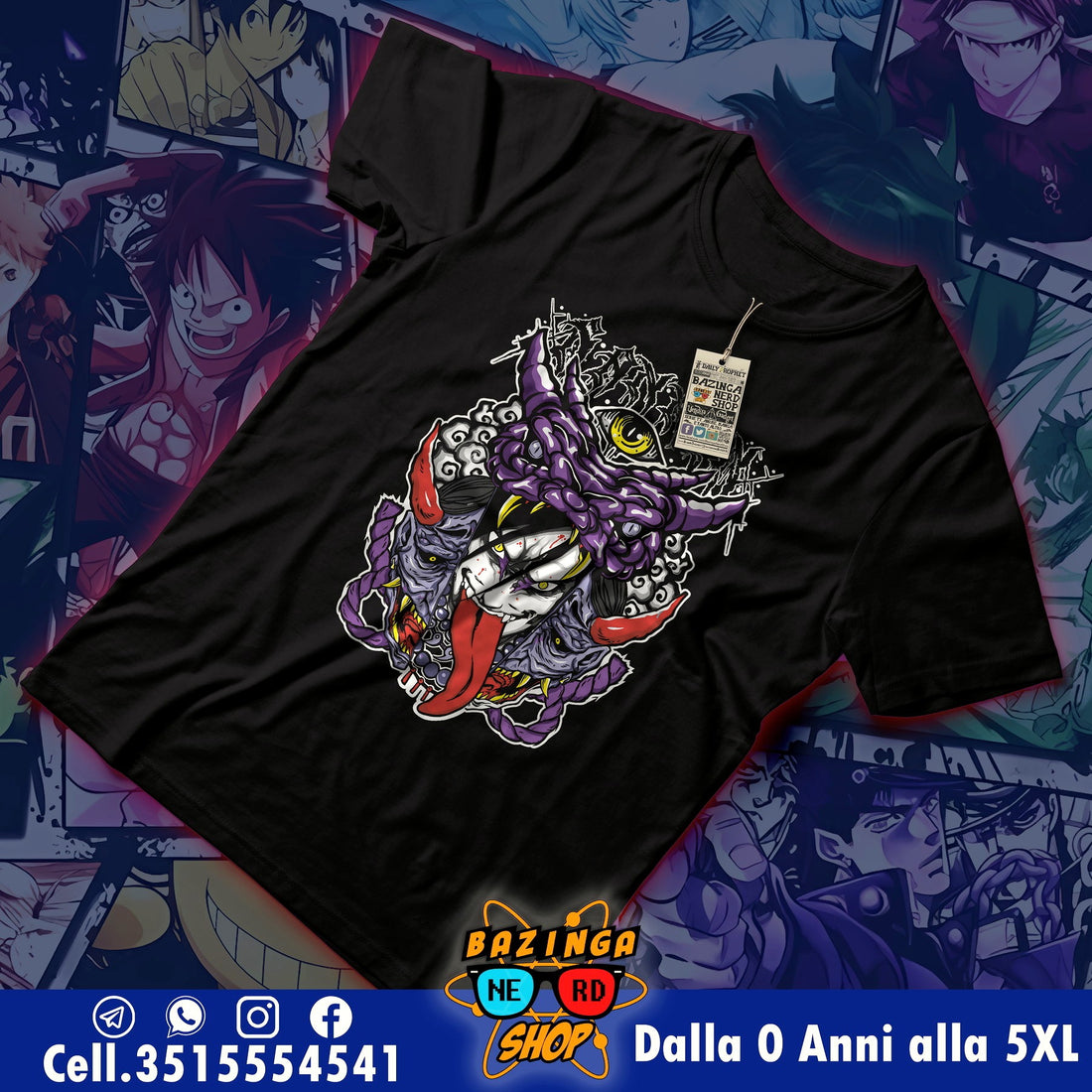 T-Shirt Orochimaru Faccia Naruto