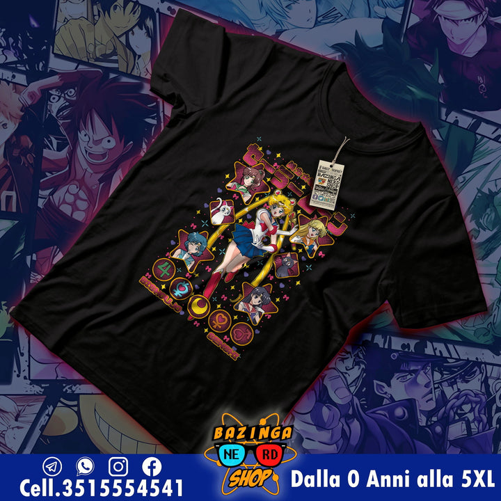T-Shirt Sailor Moon Gruppo