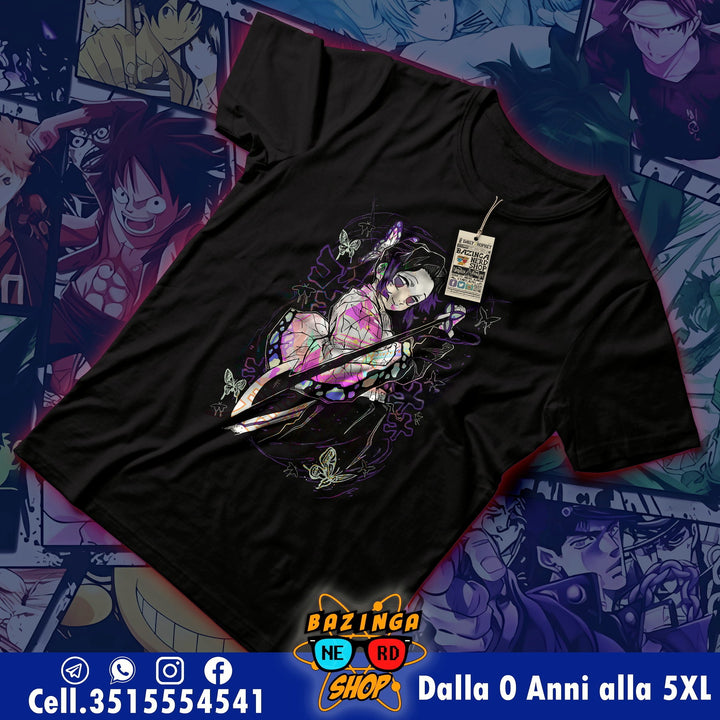 T-Shirt Shinobu Demon Slayer Farfalle