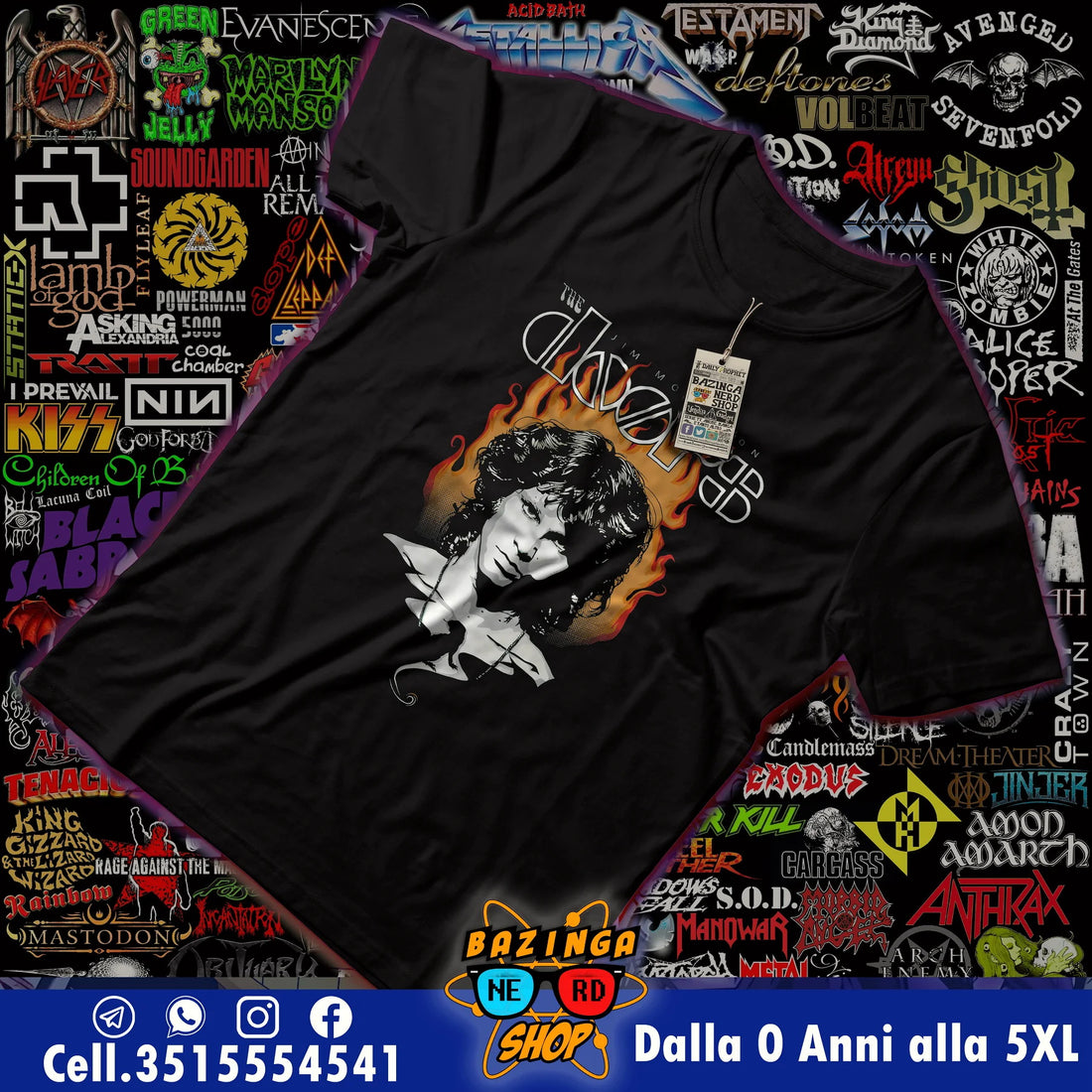 T-Shirt The Doors Jim Morrison