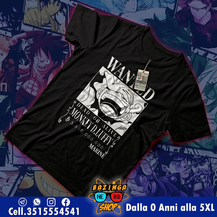T-Shirt Wanted Luffy One Piece
