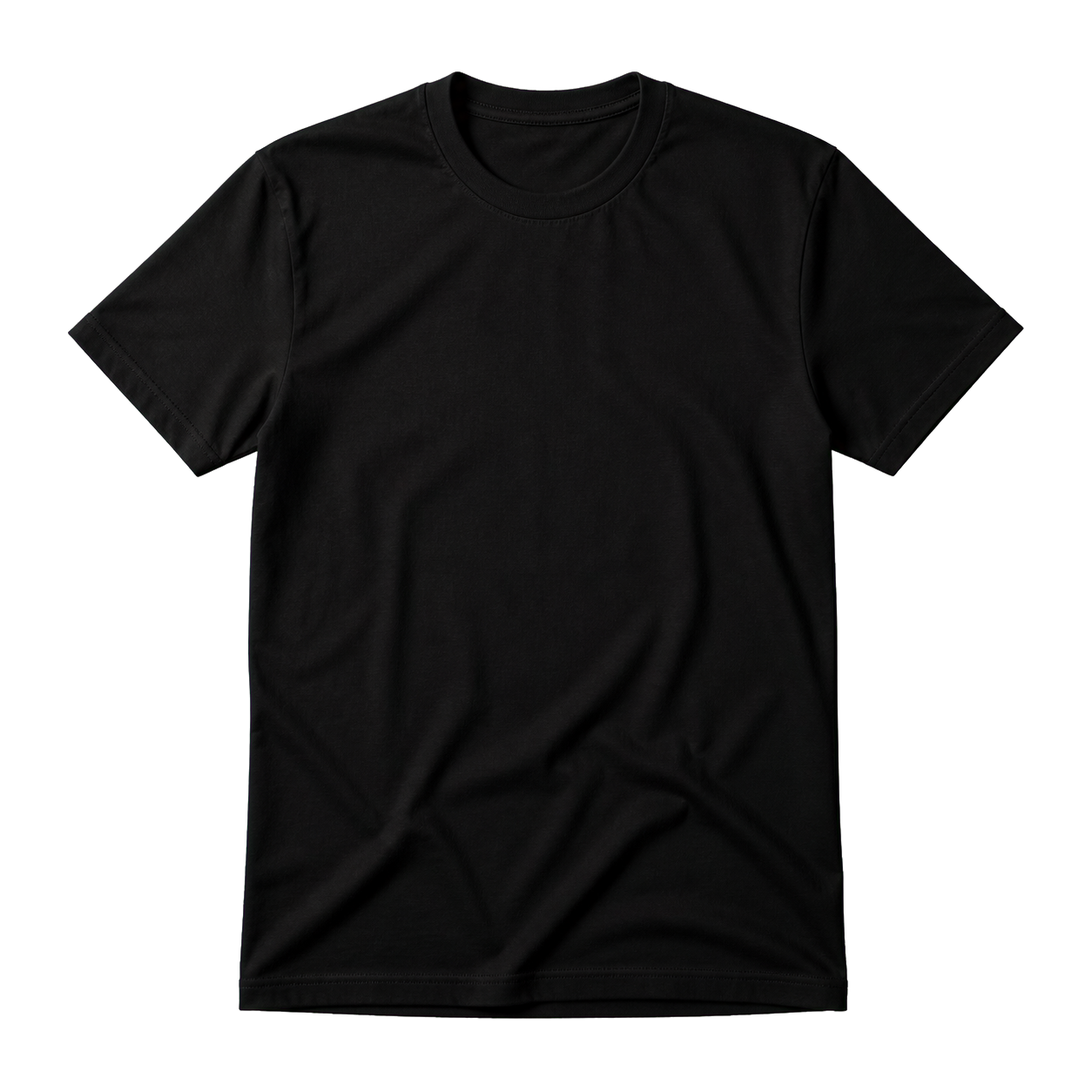 Fronte T-shirt nera personalizzabile